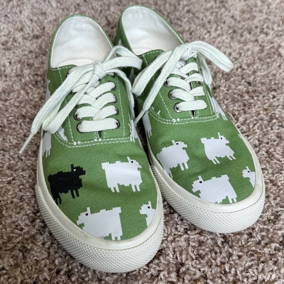 Sperry X Warm & Wonderful London Unisex Black Sheep Shoes Green - Picture 1 of 9
